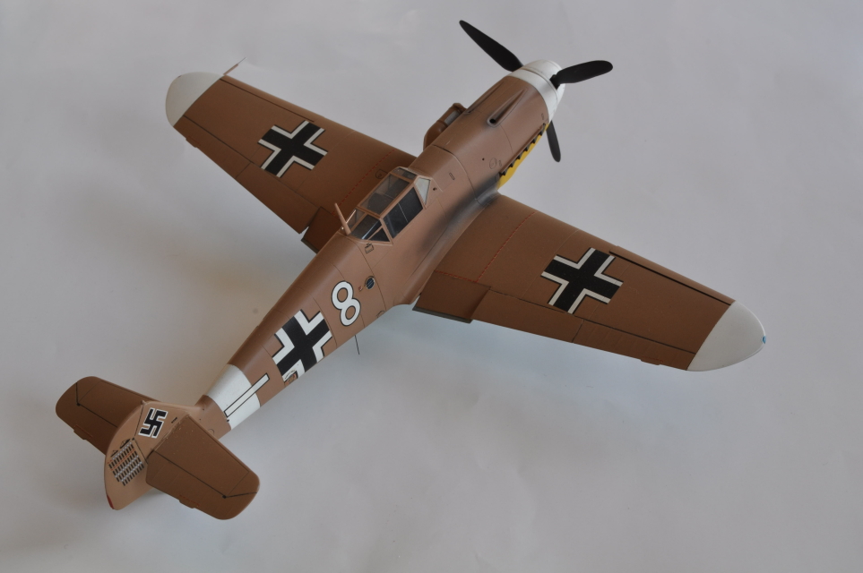 HASEGAWA 1/48 Bf109F-4 assigned to GustavRodel of 4./JG27 in May, 1942 North Africa.